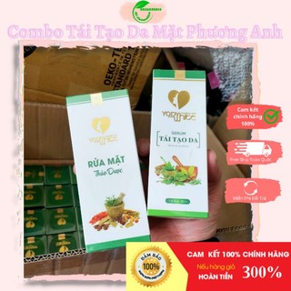 Combo Tái Tạo Da Phương Anh Yody White Serum tái tạo + Bột rửa mặt Chính Hãng