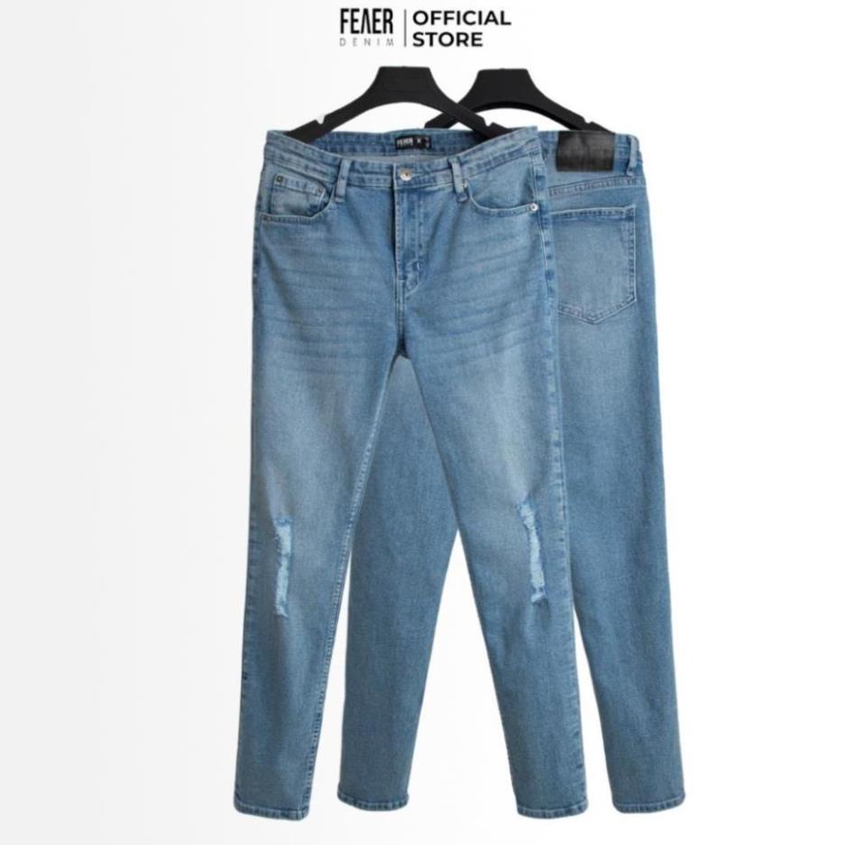 Quần jeans nam FEAER DENIM cao cấp, dày dặn, co giãn tốt, chuẩn form SKINNY BLUE ! ' ; ;