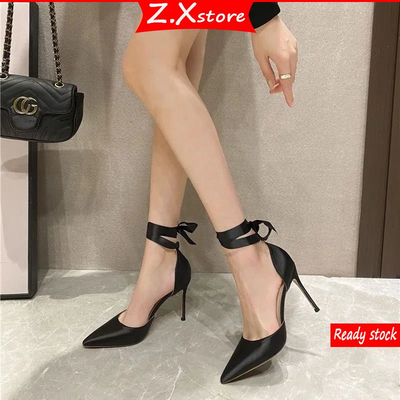 ZTAIXIELUA Giày Cao Gót Hở Ngón 6 / 9CM Thiết Kế Mới Xinh Xắn Thời Trang Dành Cho Nữ