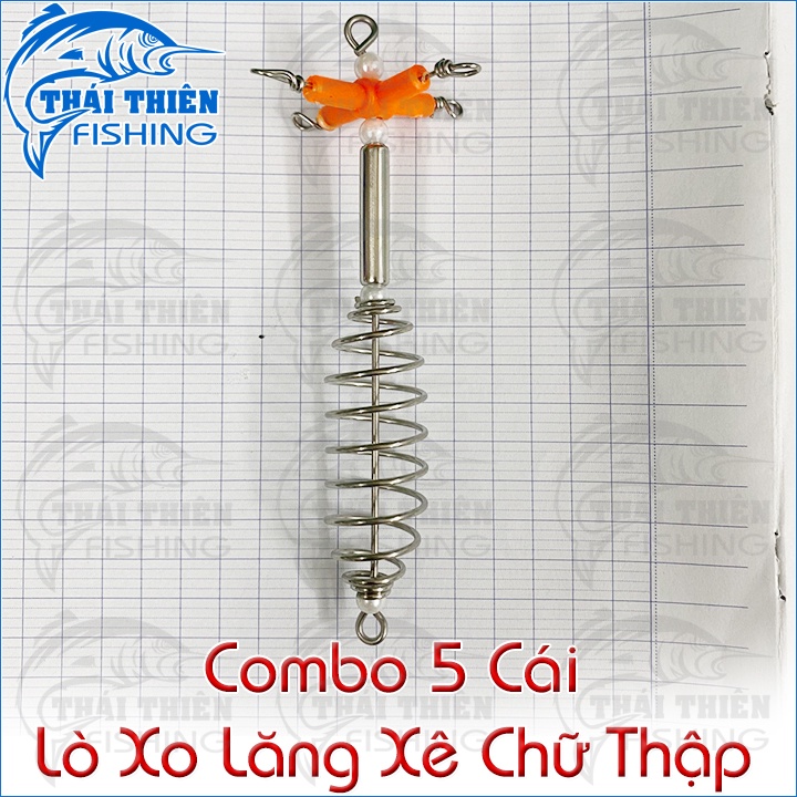 Combo 5 bộ lăng xê chữ thập câu cá không lưỡi