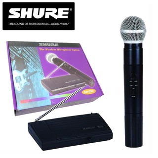 Bộ Micro không dây SHURE SH-200 chuyên dùng dạy học,diễn thuyết,karaoke gia đình,karaoke loa kéo,dùng sóng VH