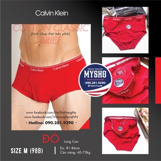 Quần lót Nam - Cotton Classic Brief, Quần màu đỏ