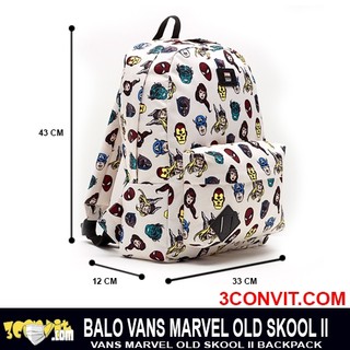 Balo Van s X Marvel Old Skool II màu trắng