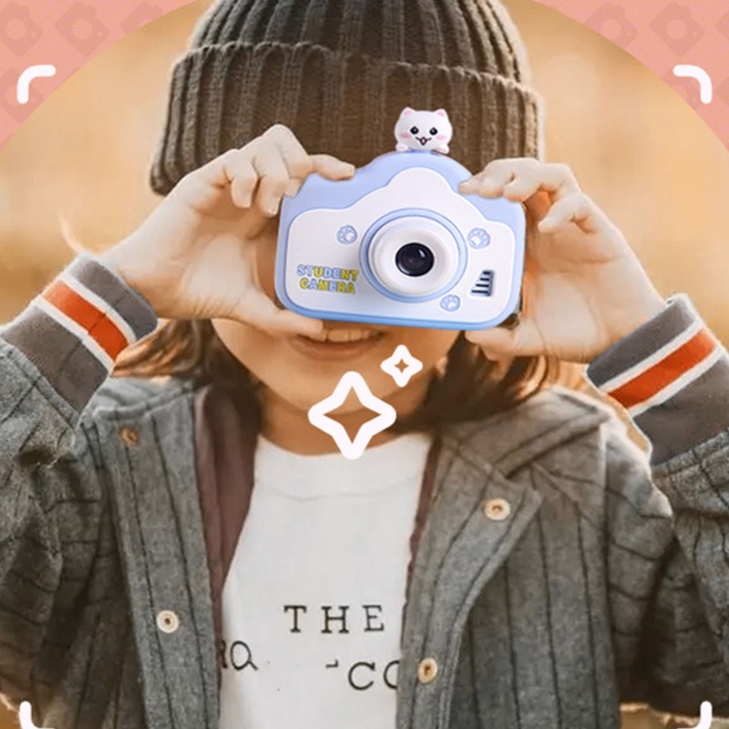 Máy Ảnh Kỹ Thuật Số 1080P Màn Hình 0Inch 2 Trong Một Cho Bé