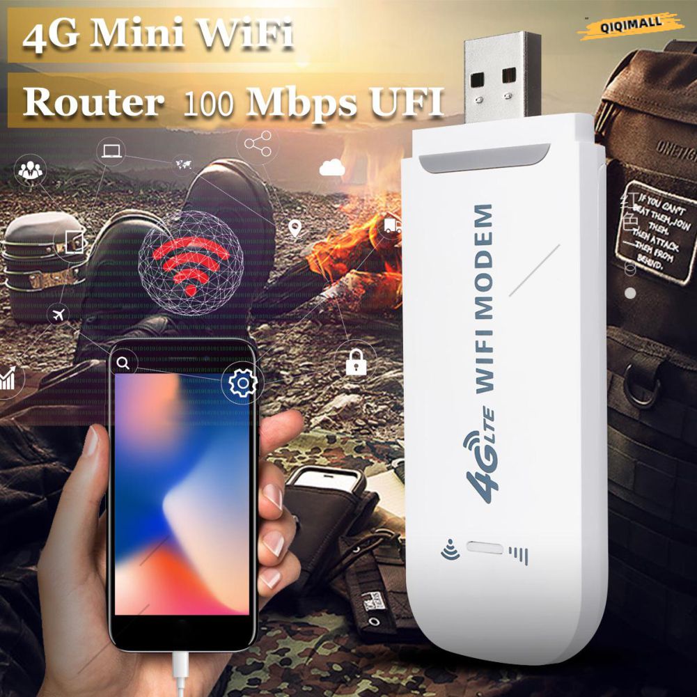 Bộ Định Tuyến Wifi 3G 4G Ăng Ten Dongle Bộ Định Tuyến Xe Hơi Modem USB LTE Không Dây Di Động CPE Bộ Chuyển Đổi Mạng Khe Cắm Thẻ SIM Nano Điểm Phát Sóng Bỏ Túi [QIQI]