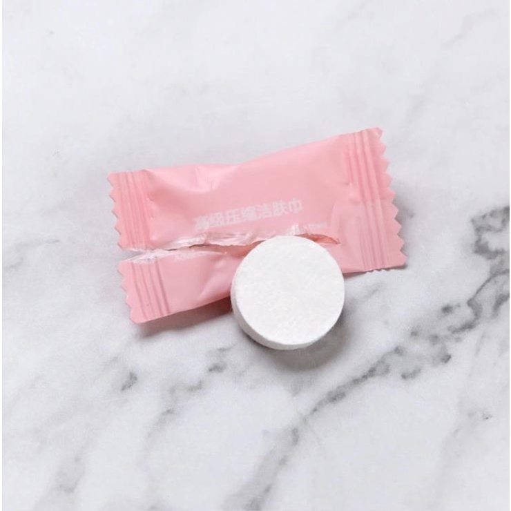 Khăn Giấy Nén Dạng Viên Kẹo Khăn Lau Mặt Dùng 1 Lần Tiện Dụng MILLANA SHOP A213