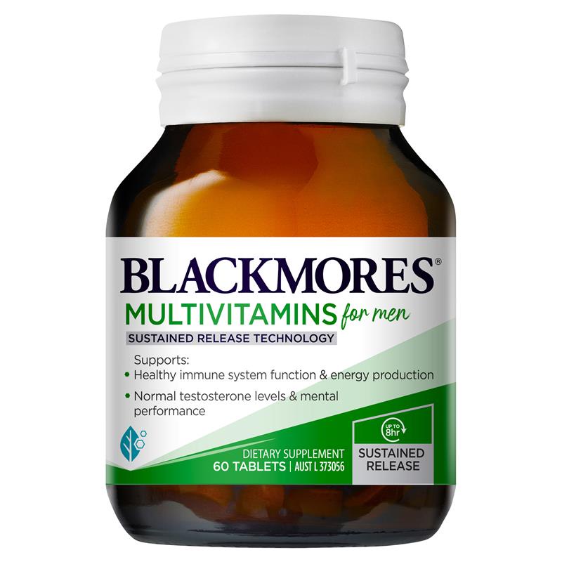 Viên uống bổ sung vitamin tổng hợp cho nam giới Blackmores Multivitamin for men 60 viên của Úc