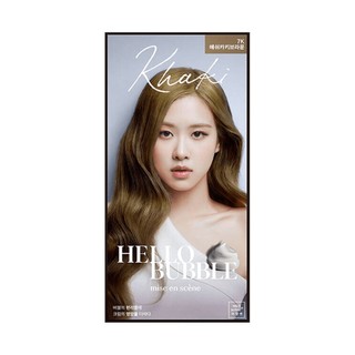 [SẴN_MÀU RÊU KHÓI 7K] Thuốc Nhuộm Tóc Blackpink Hello Bubble màu Ash Khaki 7K Hàn Quốc Chính Hãng