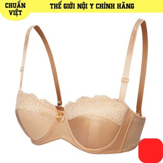 Áo ngực nữ annie tạo phom ngực đẹp, không mút - cup ngang - phối ren bra 8150