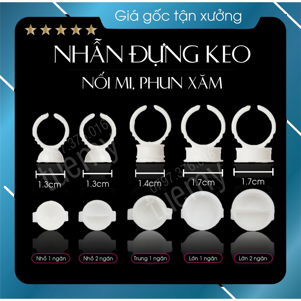 Nhẫn Đựng Keo Trắng