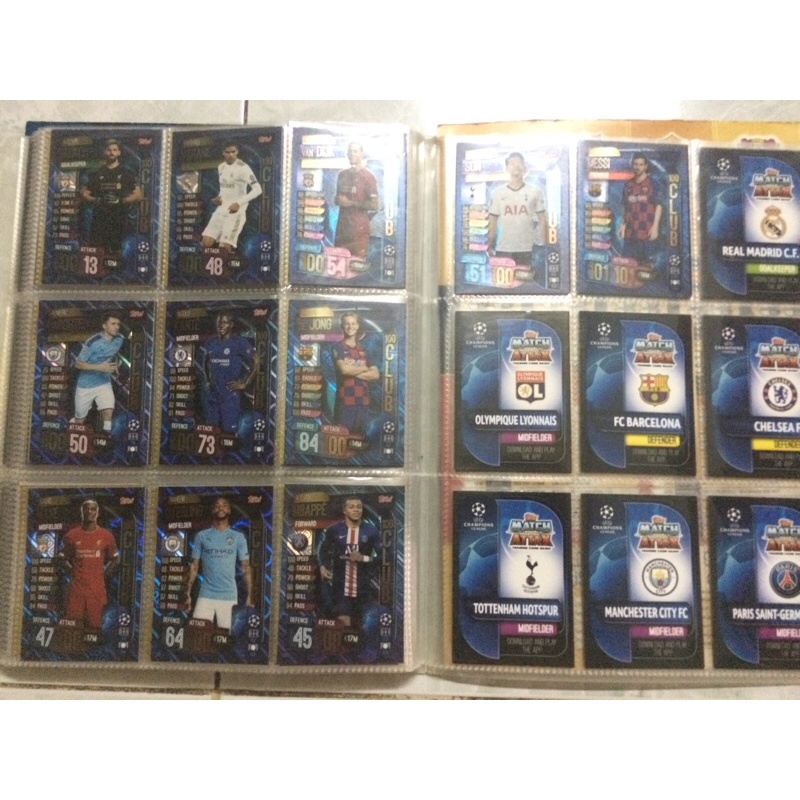Set thẻ cầu thủ match attax 19/20