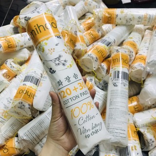 Bông tẩy trang mihoo kokimi mềm mại 100% cotton 150 miếng.