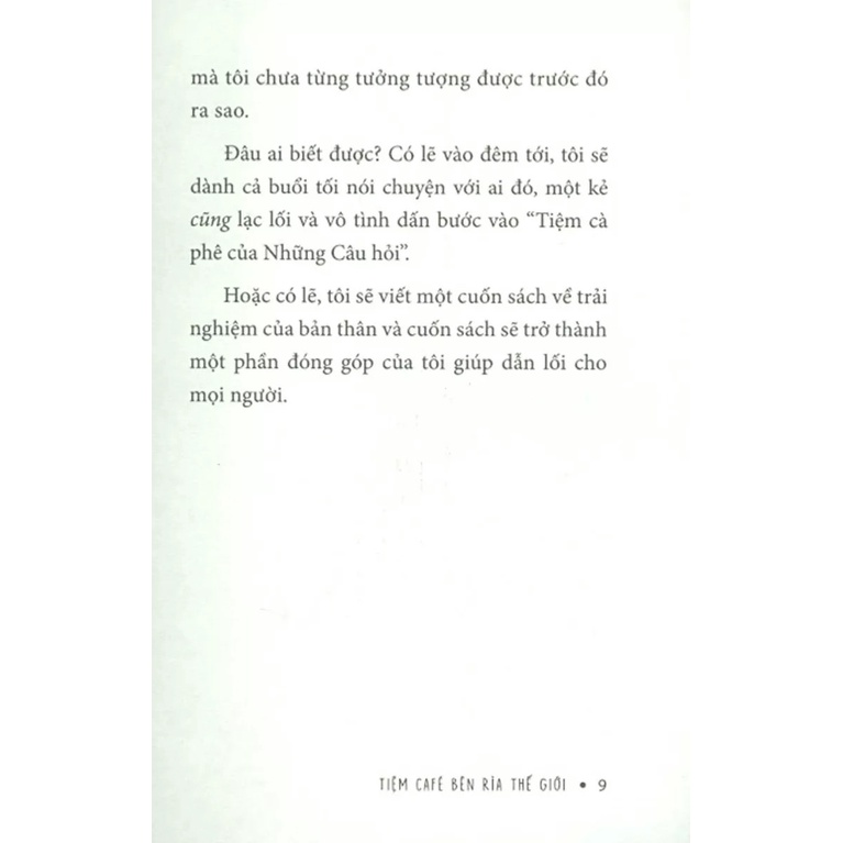 Sách - Tiệm Café Bên Rìa Thế Giới
