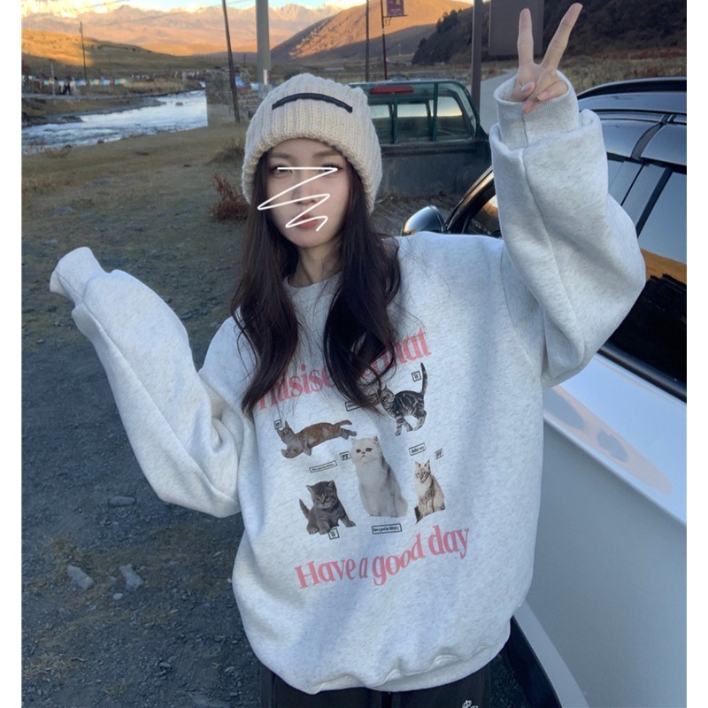 NRVP Áo Thun Nữ Dài Tay 100% Cotton Phong Cách Hàn Quốc Thời Trang Mới 2023