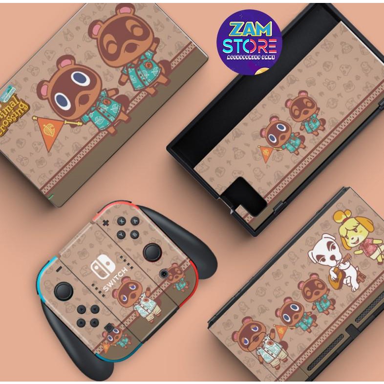 V1/V2 Set Skin Dán Cho Joycon, Dock, Máy Game Nintendo Switch