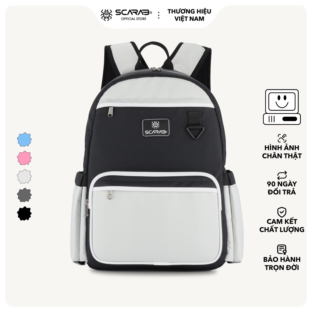 Scarab Multi Backpack Unisex - Balo Đi Học Nhỏ Gọn, Đựng Vừa Laptop 14inch