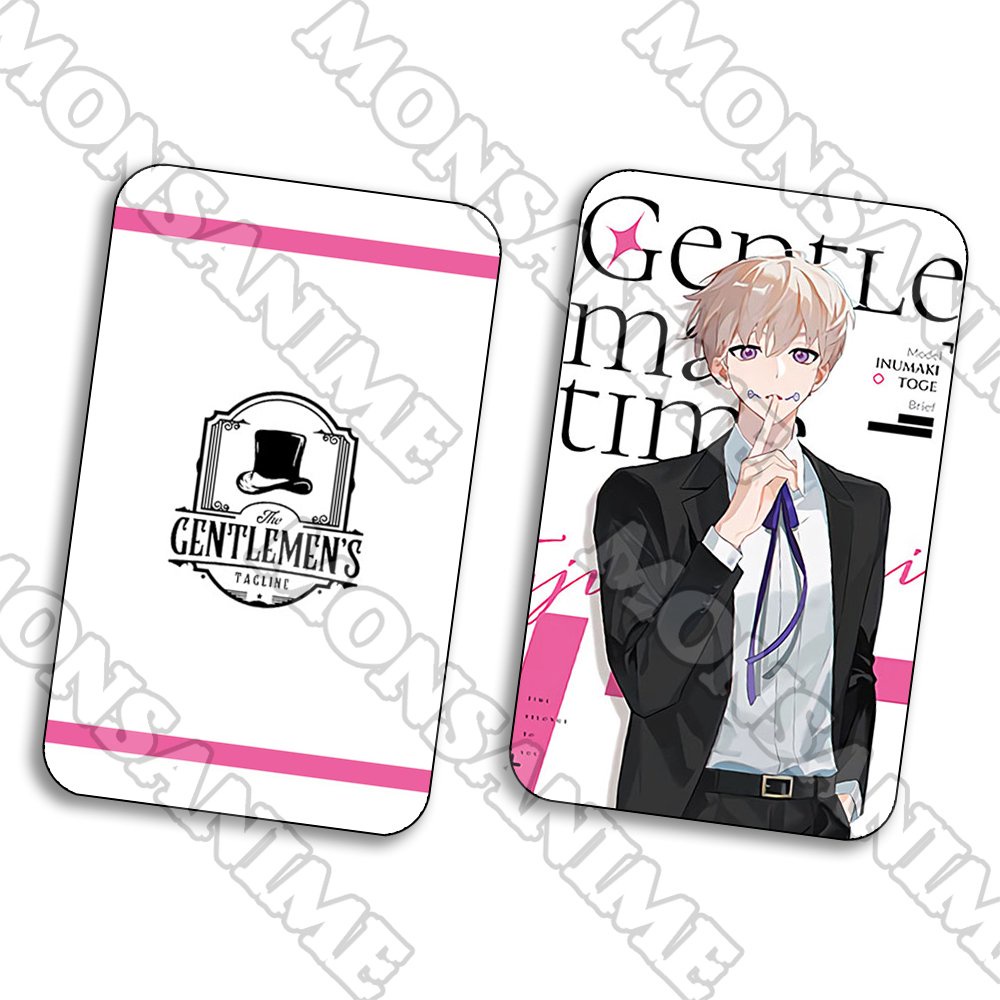 Ảnh card bo góc in hình JUJUTSU KAISEN Chú thuật hồi chiến ver GENTLEMEN thẻ bo viền 5*8cm anime chibi sưu tầm 1 tấm