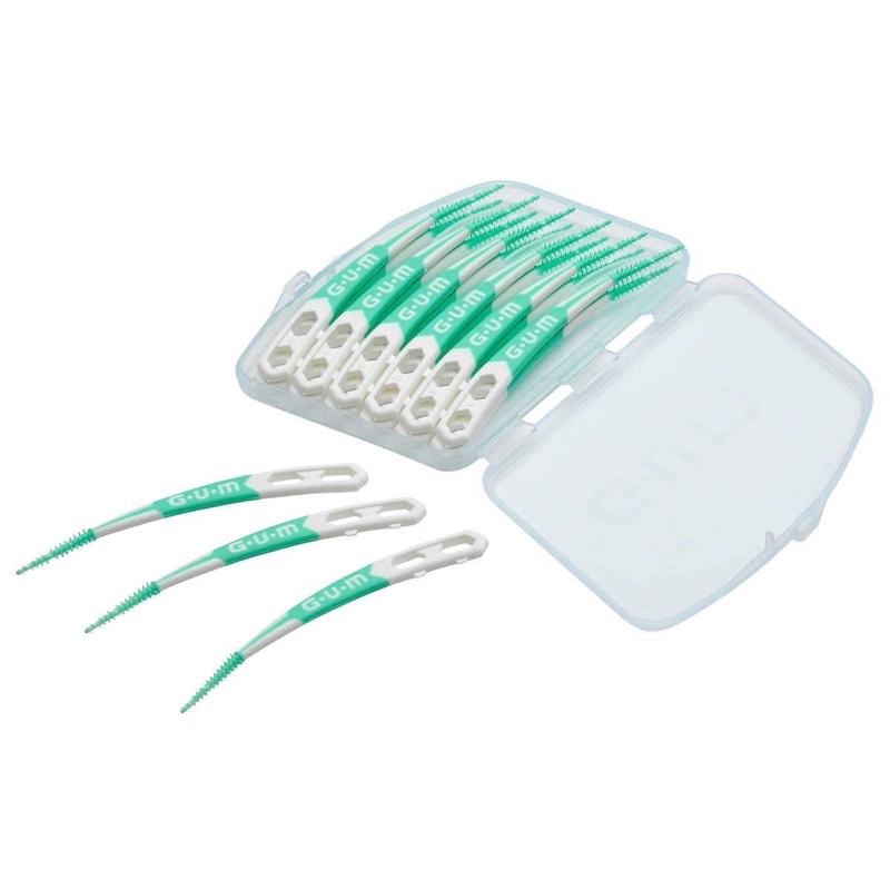 Tăm xỉa răng cao su mềm mại GUM soft picks Sunstar dentist niềng răng vỉ 60 cây tăm