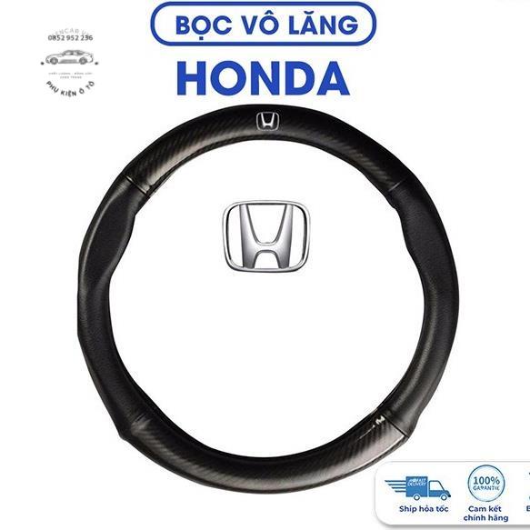 Bọc vô lăng Honda City,CRV, HRV, Brio, Accord, Jazz, Trùm vô lăng cacbon bảo vệ vô lăng *