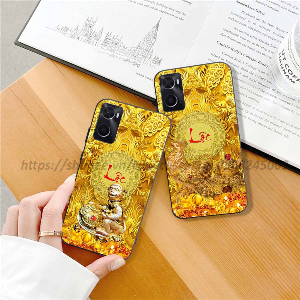 Ốp Oppo A36 / A76 / A96 4G / A96 5G in hình 12 Con Giáp Tài Lộc 3D