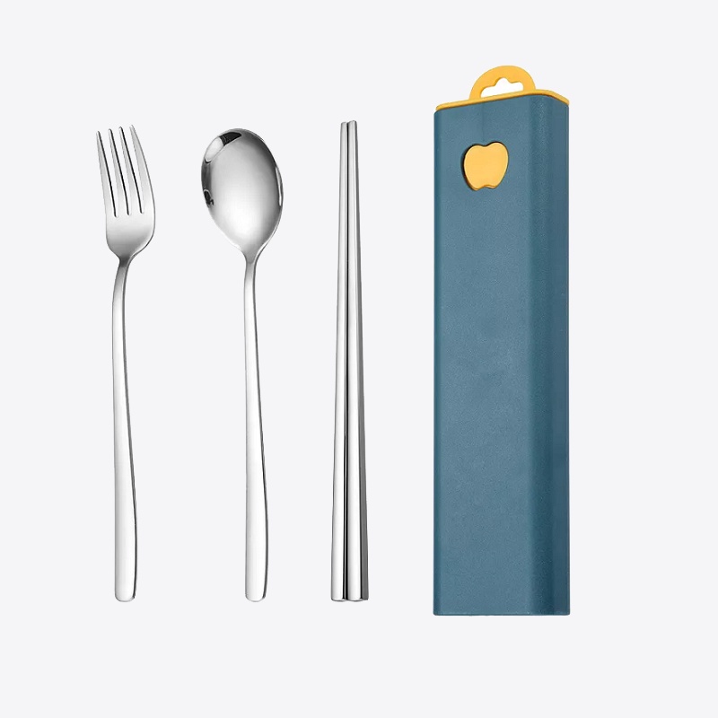 Bộ đũa thìa dĩa cá nhân kèm hộp đựng muỗng đũa Yeahcook