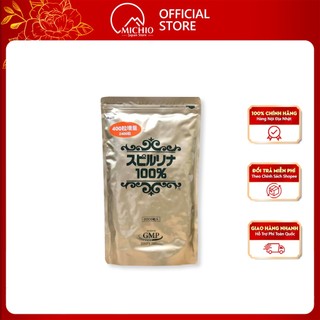 Tảo xoắn túi Spirulina 2400 viên dạng túi nội địa Nhật Bản