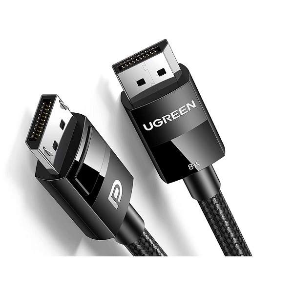 Cáp Displayport 1.4 hỗ trợ 8K@60Hz Ugreen 1M, 1,5M, 2M, 3M, 5M hàng chính hãng