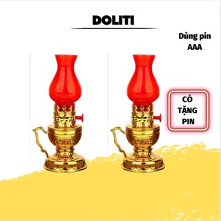 1 cặp đèn thờ dùng pin aaa trang trí bàn thờ gia tiên