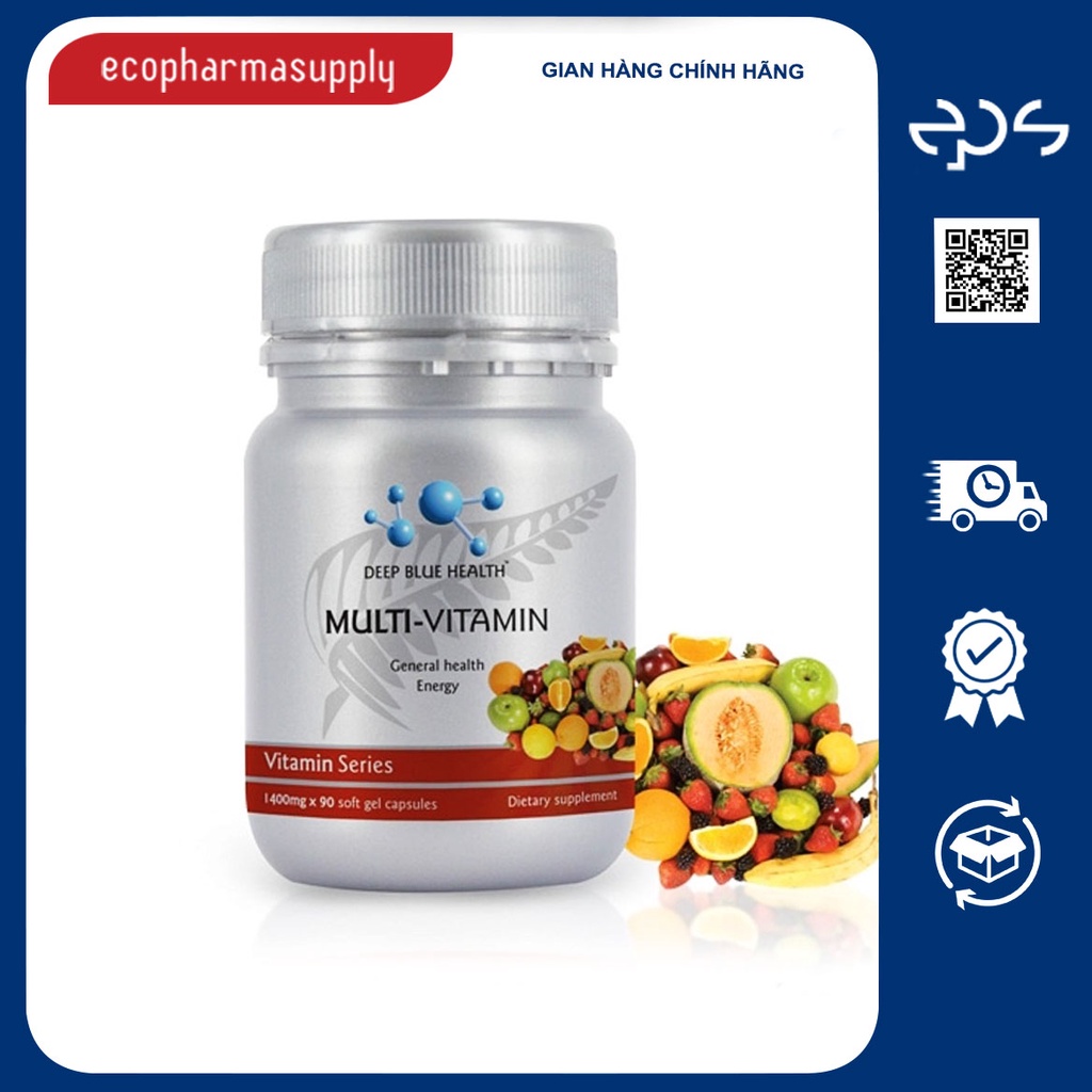 Viên Vitamin tổng hợp MultiVitamin Deep Blue Health (60v)
