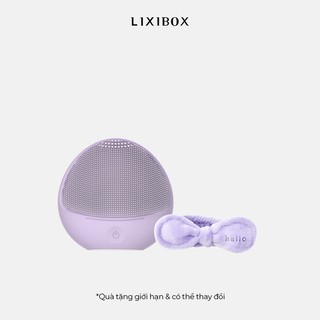 Combo Máy Rửa Mặt Dành Cho Da Nhạy Cảm Halio Sensitive Purple và Băng Đô