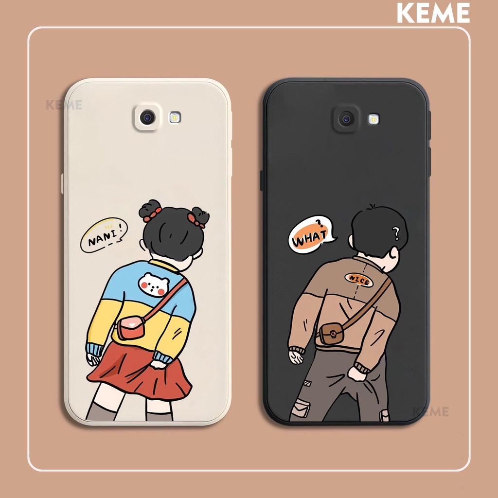 Ốp lưng Samsung J7 Prime hình boy và girl cute