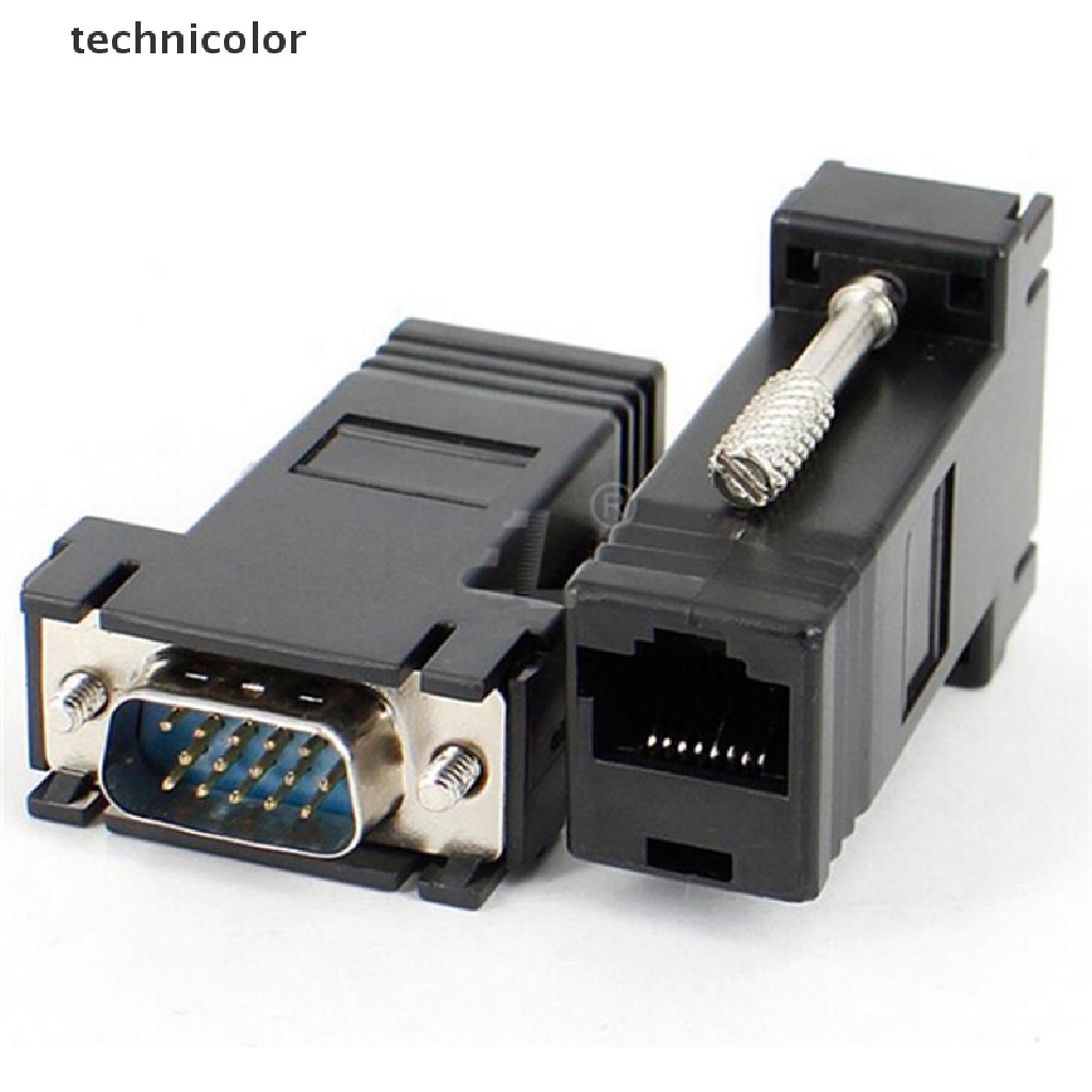 Dây Cáp Nối Dài VGA RGB HDB Male Sang LAN CAT5 CAT6 RJ45 Female