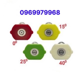 Béc phun xịt rửa 15,25,40,0 độ lắp vào đấu súng khớp nôus nhanh 1/4