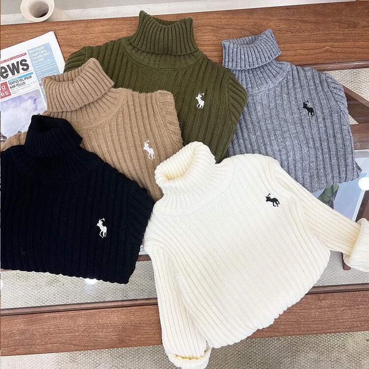 Áo Sweater Cổ Bẻ Thêu Hình Phong Cách Hàn Quốc Cho Bé