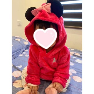 Áo băng lông / Áo khoác mickey Hồng cho bé gái