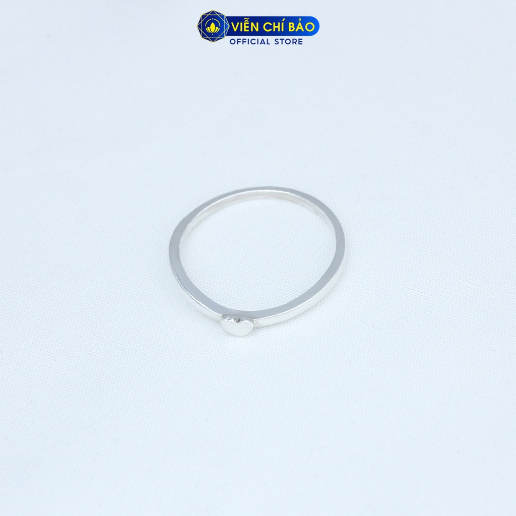 Nhẫn bạc nữ Trái Tim chất liệu bạc 925 thời trang phụ kiện trang sức nữ thương hiệu Viễn Chí Bảo N400156