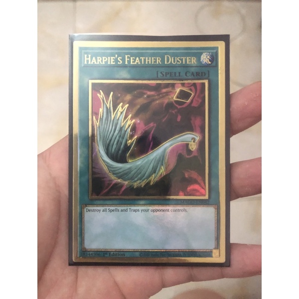 Chổi quét nhà cao cấp ,1 quét bay nóc nhà hàng xóm .Harpie's Feather Duster - MAGO-EN042 - Premium Gold Rare 1st Edition