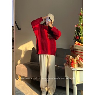 Áo len cổ tròn lông cừu ánh nhũ the.sweaterweather TSW
