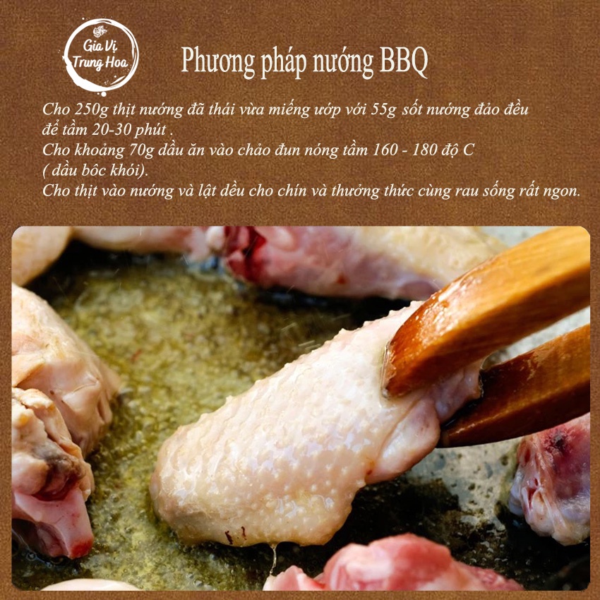 Sốt Ướp Thịt Xiên Nướng, BBQ Grassland Red Sun 110g chuẩn Orleans