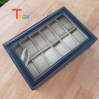 Hộp đựng đồng hồ 12 chiếc bọc da cao cấp