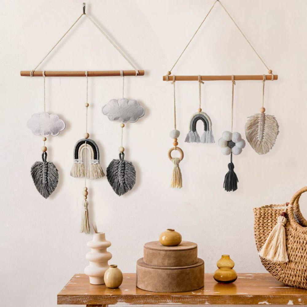 Phụ Kiện Treo Tường Trang Trí Hình Đám Mây Và Cầu Vồng Bằng Xốp