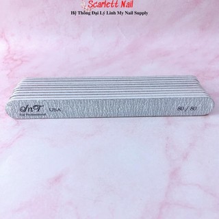 Lố 10 Cây Dũa Phá Gel Phá Bột Dũa Trung Thẳng Độ Nhám 80