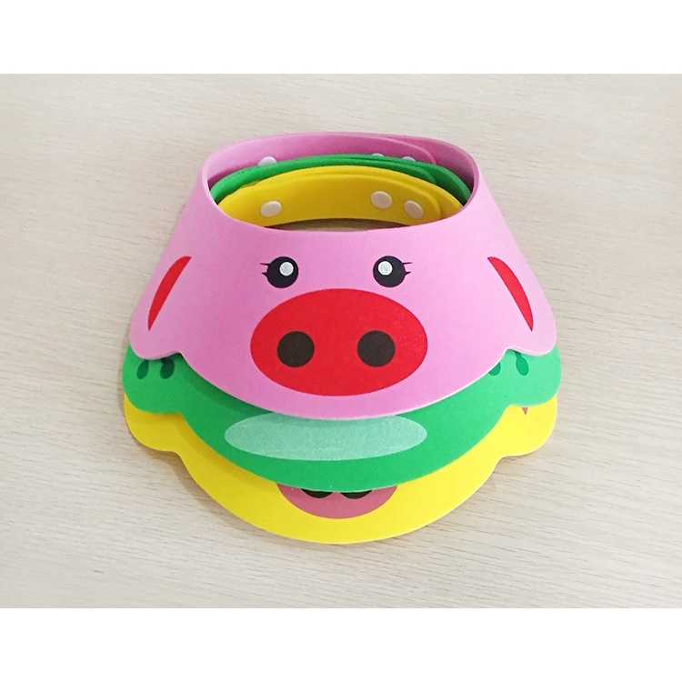 Nón Tắm Gội Đầu chắn Nước Cho Bé Mũ Tắm Khô Tóc Hình Thú Cho Bé PINKWISH B305