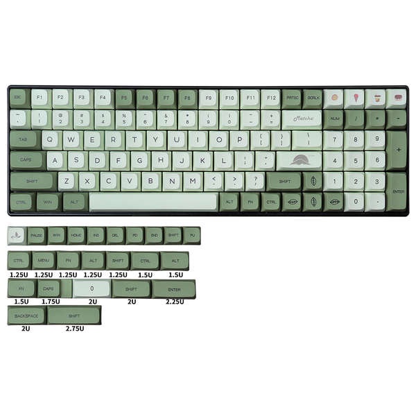 Bàn Phím Cơ 68 / 87 / 96 Màu Xanh Lá Bạc Hà Hiệu xda