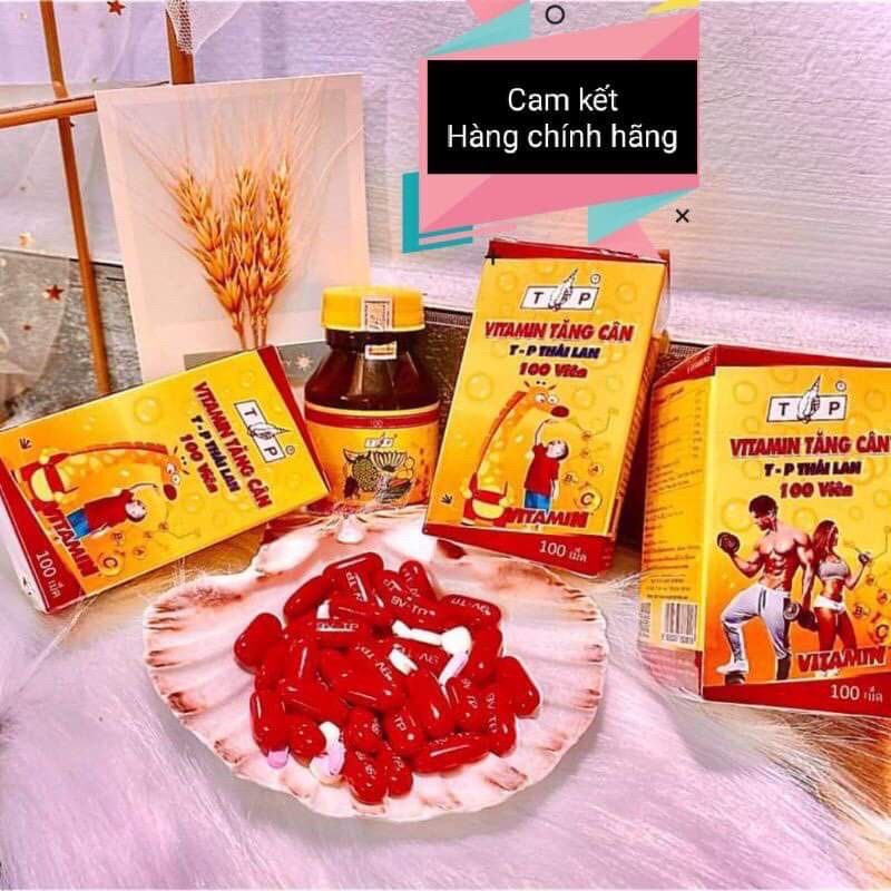 Vitamin tăng cân TP Thái Lan 100 viên mẫu cũ