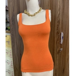 Áo thun màu cam cotton mỏng size S-M