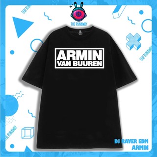 Áo phông Cotton 100% Nam / Nữ  DJ EDM Raver: Armin Van Buuren by The Runaway