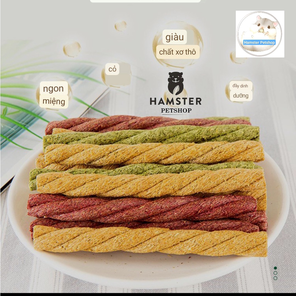 Thanh gặm timothy mài răng cho guinea pig, thỏ, bọ, hamster