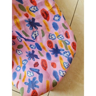 Vải linen tơ hoạ tiết vẽ màu nước