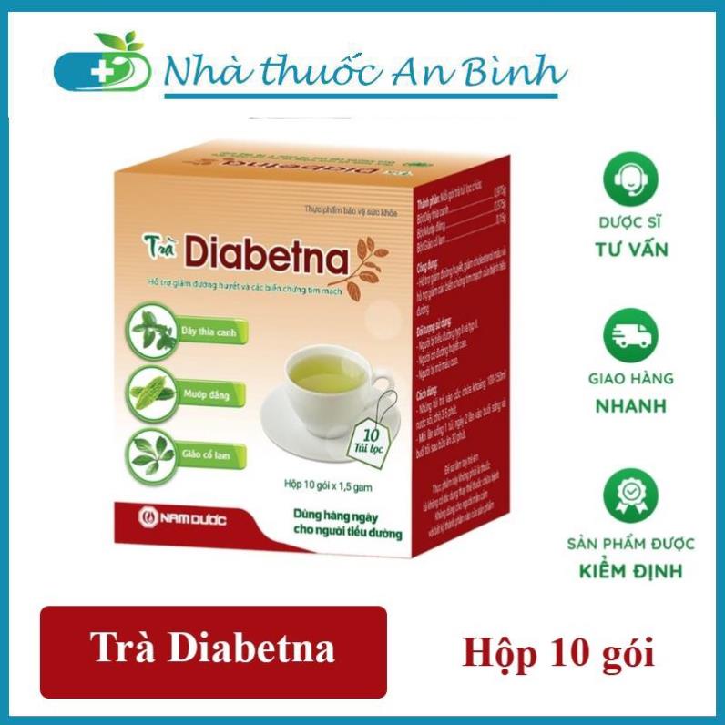 [CHÍNH HÃNG] Trà Diabetna cho người tiểu đường - hỗ trợ hạ đường huyết và mỡ máu hộp 10 gói
